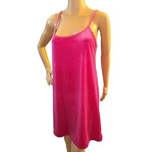 Colsie Womens Slip Dress Size S Ribbed Velour Clean Girl VSCO Preppy Pretty Glam